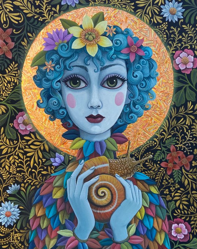Clown with a Painted Snail